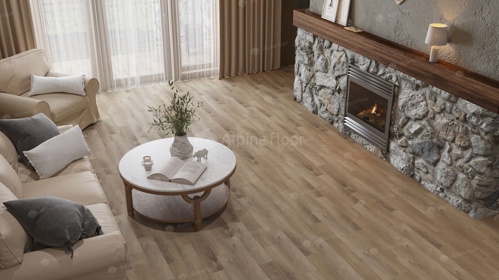 Виниловая плитка "Alpine Floor" Parquet LVT Дуб Синистра (590*118*2,5 мм) — купить в Комсомольске-на-Амуре
