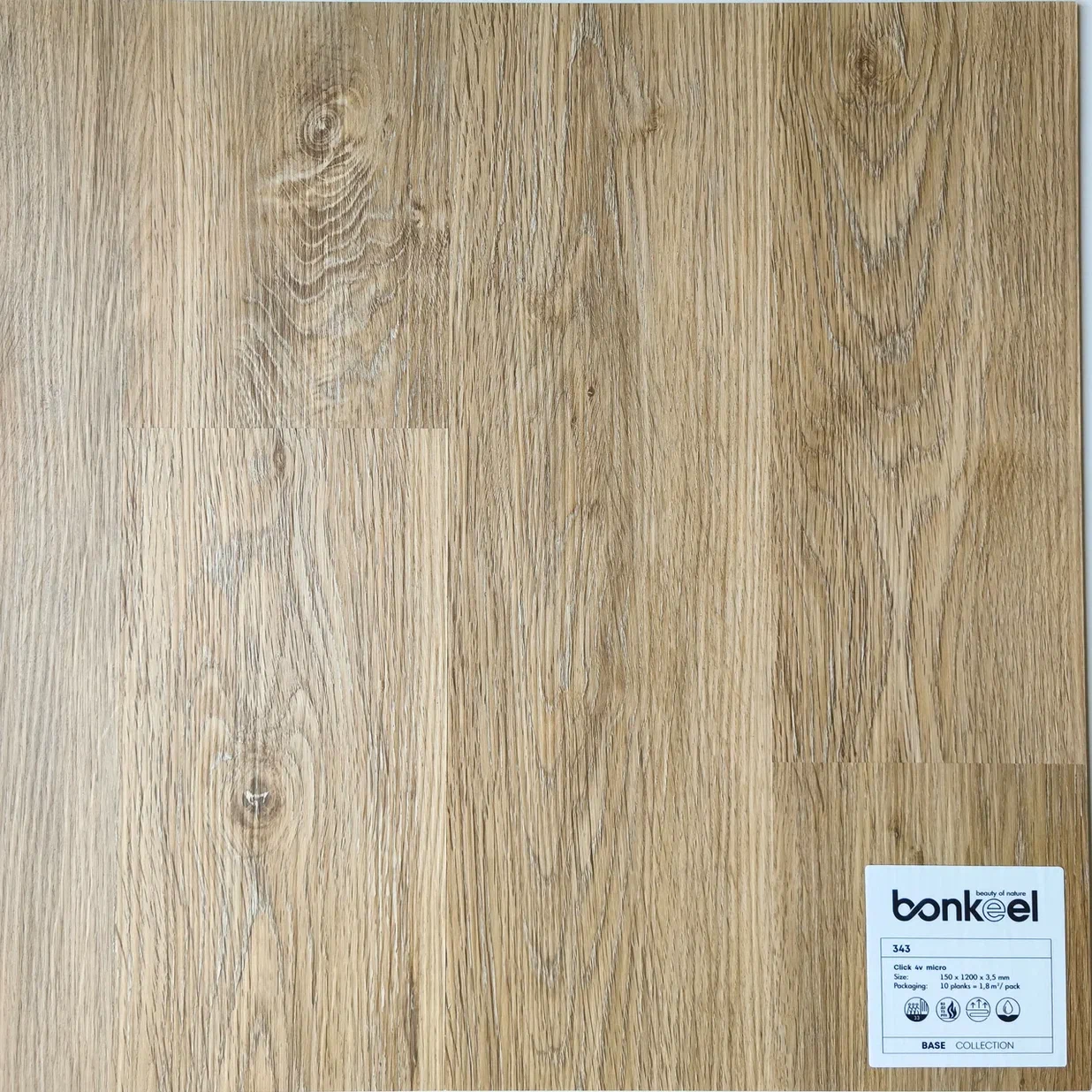 Плитка ПВХ "Bonkeel" Base New 343 (1220*150*3,5 мм) — купить в Комсомольске-на-Амуре
