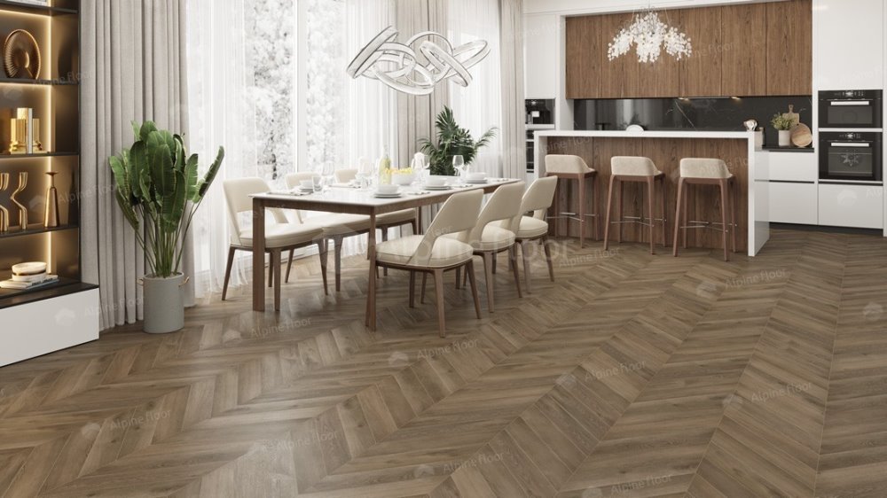 LVT плитка "Alpine Floor" Дуб Насыщенный (555*127*2,5 мм) — купить в Комсомольске-на-Амуре
