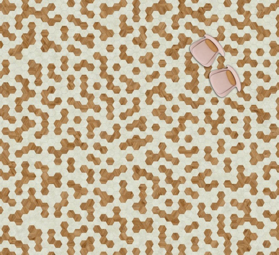 Виниловая плитка "Moduleo" Moods Hexagon 322 (226,32*196*2,5 мм) — купить в Комсомольске-на-Амуре