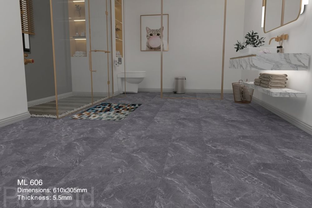 SPC ламинат "Profield" Грей марбл (305*610*5,5 мм) — купить в Комсомольске-на-Амуре