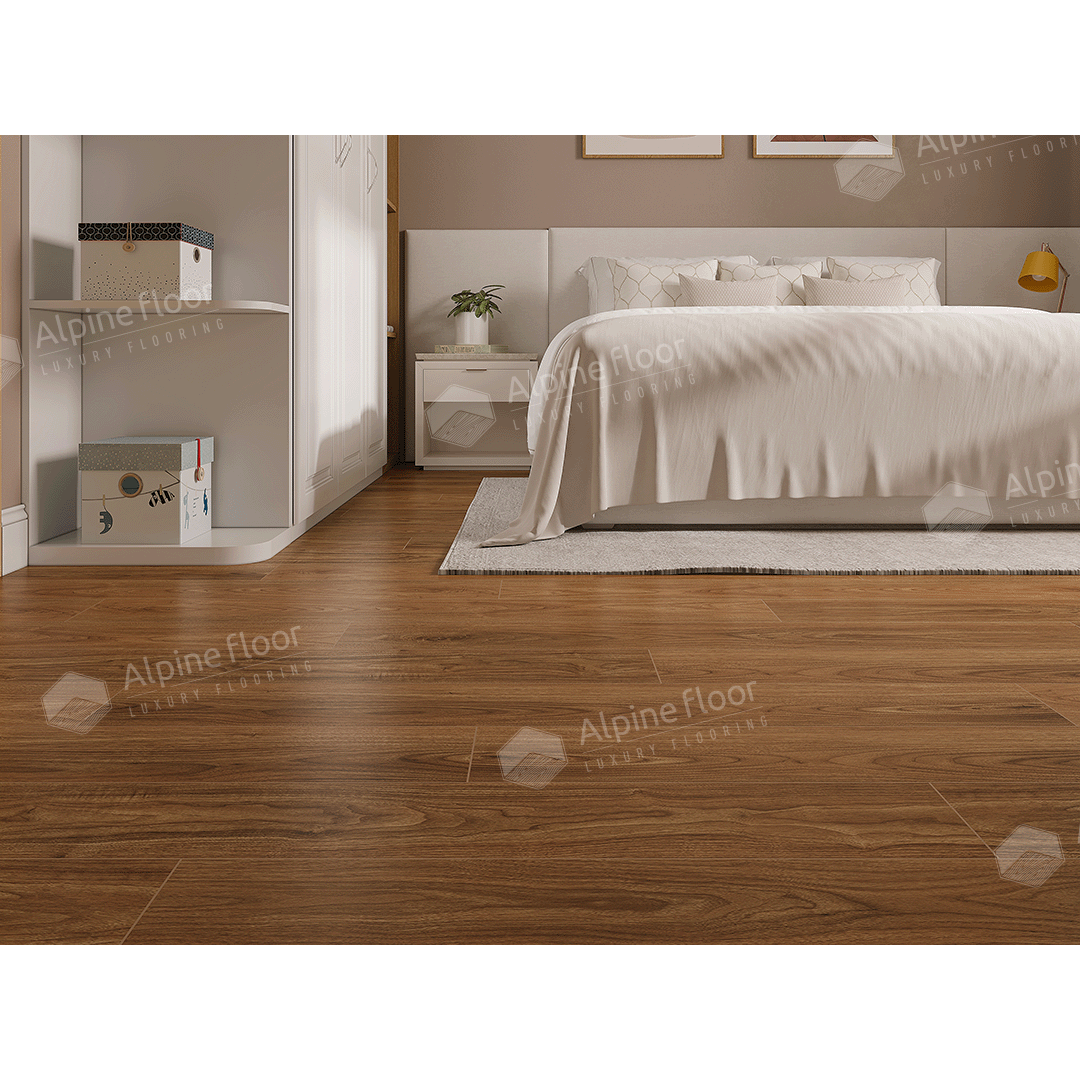 SPC ламинат "Alpine Floor" Орех Маррон Классик (1220*183*4 мм) — купить в Комсомольске-на-Амуре