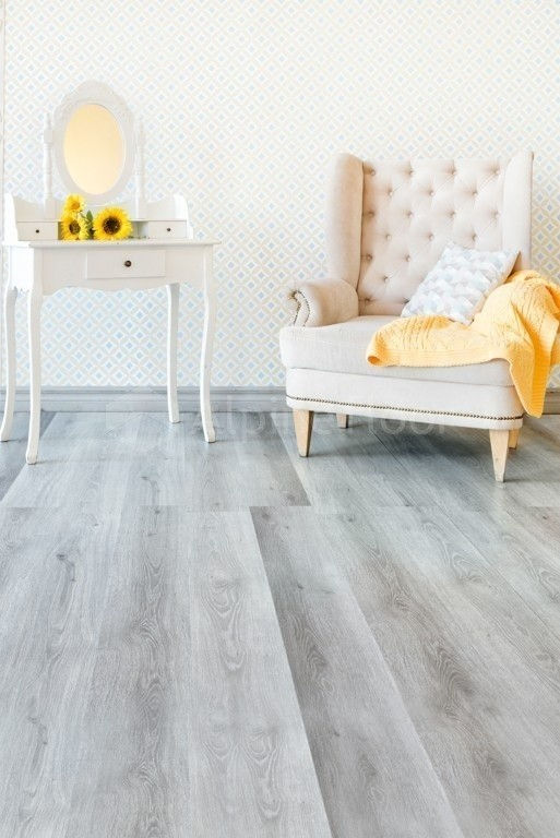 Кварцвиниловая плитка "Alpine Floor" Дуб Пепельный  (1219*184*2мм) — купить в Комсомольске-на-Амуре