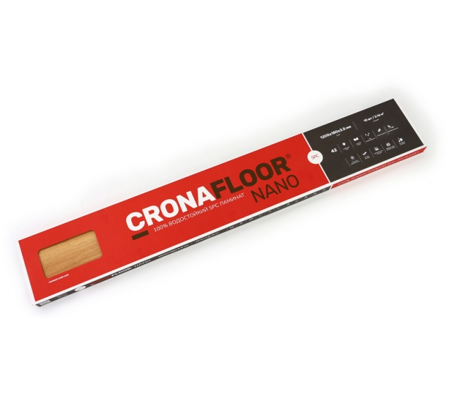 SPC ламинат "CronaFloor" Nano 4V Клен (1200*180*3,5 мм) — купить в Комсомольске-на-Амуре
