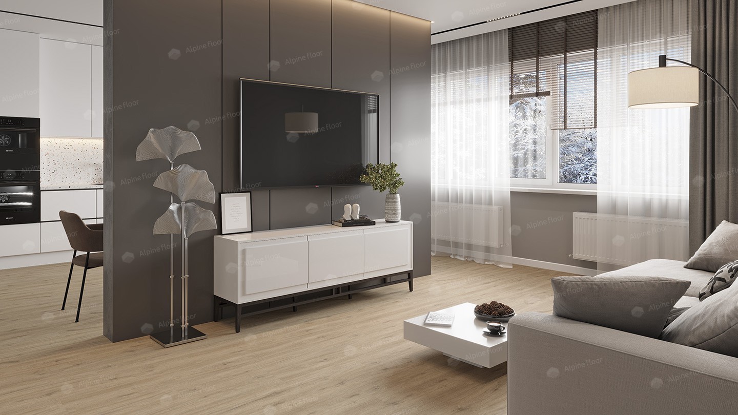 SPC ламинат "Alpine Floor" Анданте (1220*183*3,5 мм) — купить в Комсомольске-на-Амуре