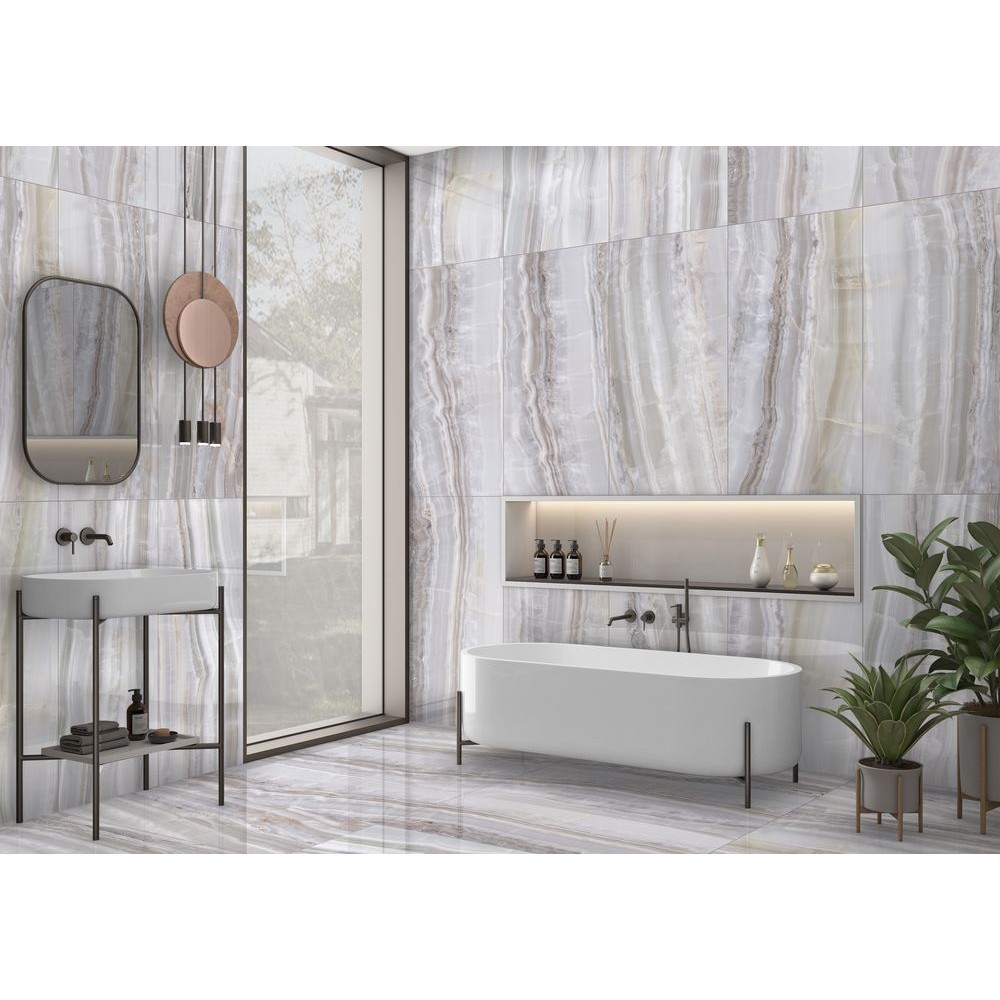 Керамогранит "Ennface" 600*1200 Ivory Extra High Glossy Полированный Серый — купить в Комсомольске-на-Амуре