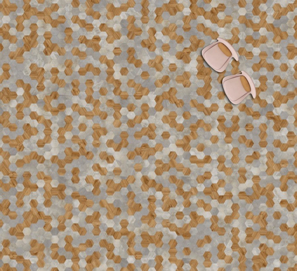 Виниловая плитка "Moduleo" Moods Hexagon 334 (226,32*196*2,5 мм) — купить в Комсомольске-на-Амуре