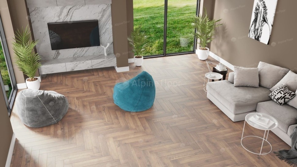 Виниловая плитка "Alpine Floor" Parquet LVT Дуб Royal (590*118*2,5 мм) — купить в Комсомольске-на-Амуре