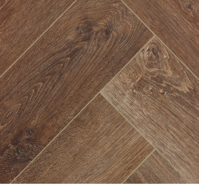 Виниловый ламинат SPC "Cronafloor" Herringbone Дуб Тулуза (640*128*4,5 мм) — купить в Комсомольске-на-Амуре