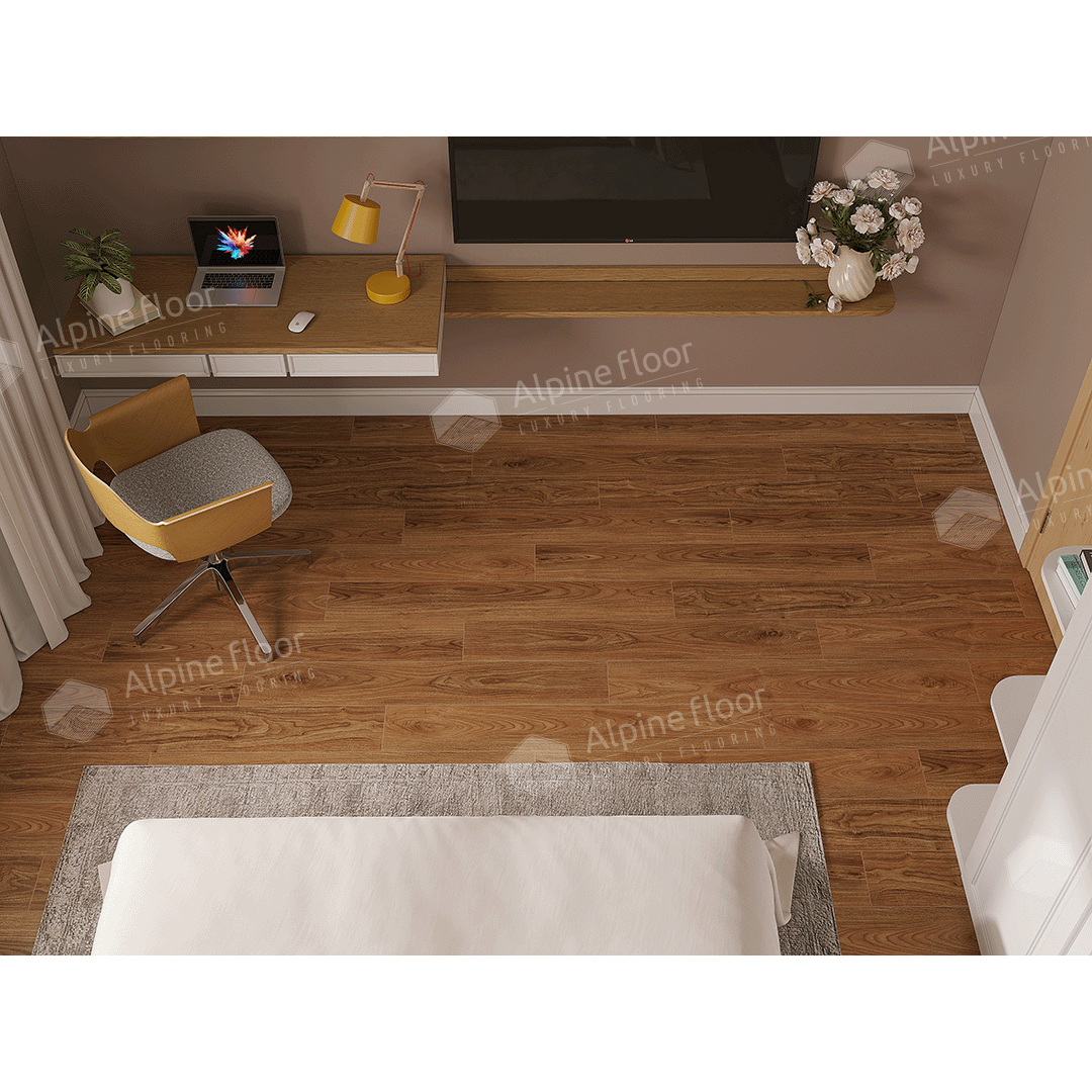 SPC ламинат "Alpine Floor" Орех Маррон Классик (1220*183*4 мм) — купить в Комсомольске-на-Амуре