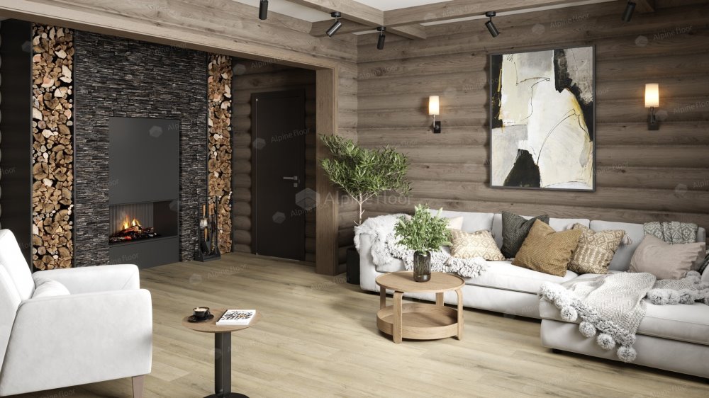 SPC Ламинат "Alpine Floor" Дуб сливочный (1220*183*8 мм) — купить в Комсомольске-на-Амуре