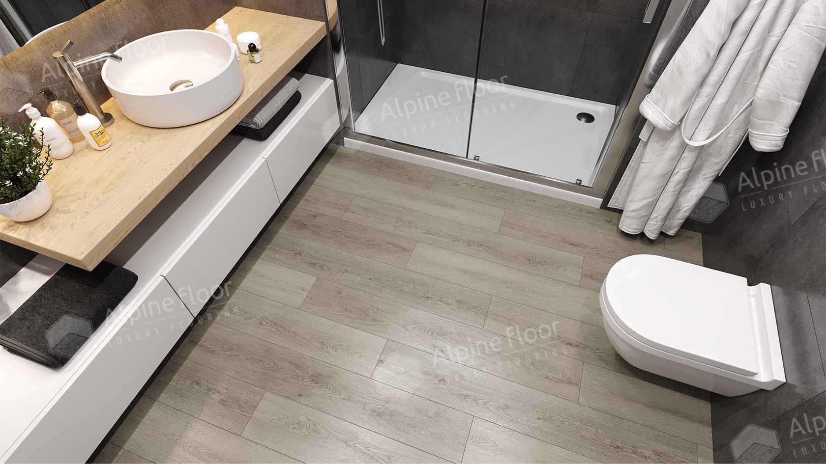 Кварцвиниловая плитка LVT "Alpine Floor" Мета (1219,2*184,15*2,5 мм) — купить в Комсомольске-на-Амуре