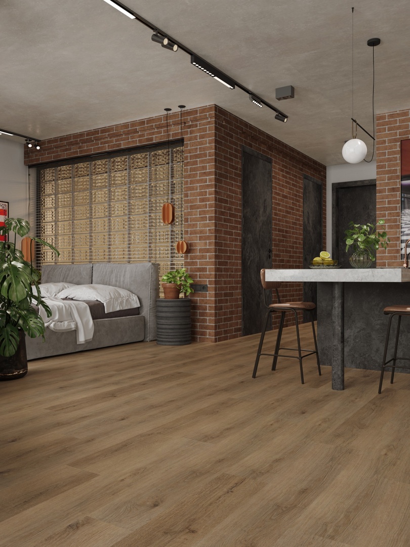 Кварцвиниловая плитка LVT "Alpine Floor" Дуб Рейсдал (1219*184*2 мм) — купить в Комсомольске-на-Амуре