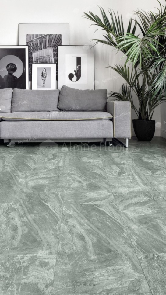 Виниловая плитка "Alpine Floor" Light Stone Хэмпшир (608*303*2,5 мм) — купить в Комсомольске-на-Амуре