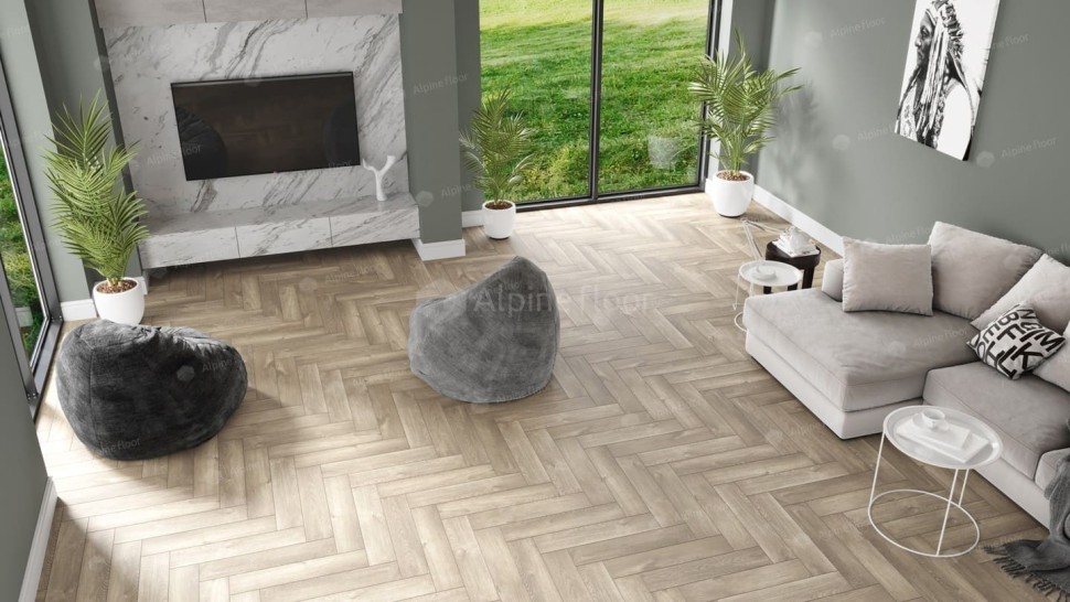 Виниловая плитка "Alpine Floor" Parquet LVT Дуб Натуральный Отбеленный (590*118*2,5 мм) — купить в Комсомольске-на-Амуре