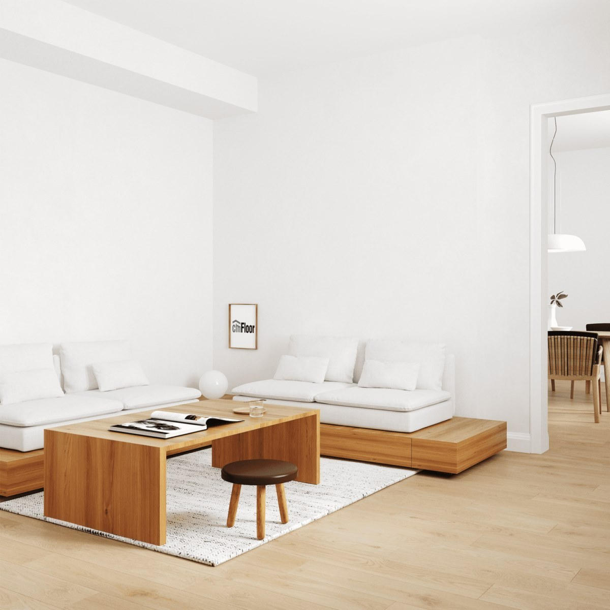 Виниловое напольное покрытие ScandiWood 19 Дуб Шампань (180*1220*5 мм) — купить в Комсомольске-на-Амуре