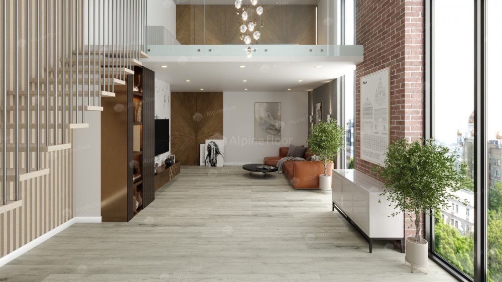 SPC Ламинат "Alpine Floor" Дуб серебряный (1220*183*8 мм) — купить в Комсомольске-на-Амуре