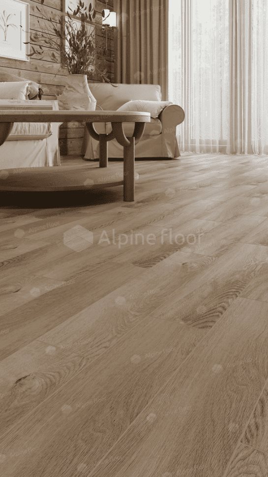 Виниловый ламинат "Alpine Floor" Parquet Light Дуб Синистра (600*125*4 мм) — купить в Комсомольске-на-Амуре