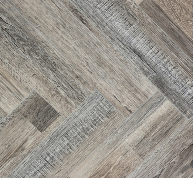 Виниловый ламинат SPC "Cronafloor" Herringbone Дуб Реймс (640*128*4,5 мм) — купить в Комсомольске-на-Амуре