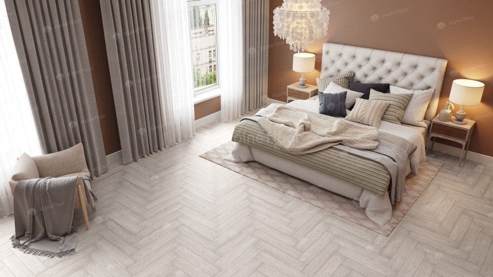 Виниловая плитка "Alpine Floor" Parquet LVT Голубой Лес (590*118*2,5 мм) — купить в Комсомольске-на-Амуре
