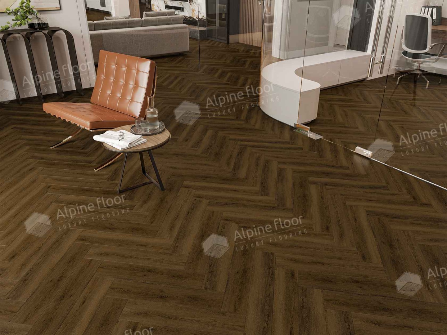 Кварцвиниловая плитка LVT "Alpine Floor" Дуб Далим (590*118*2,5 мм) — купить в Комсомольске-на-Амуре