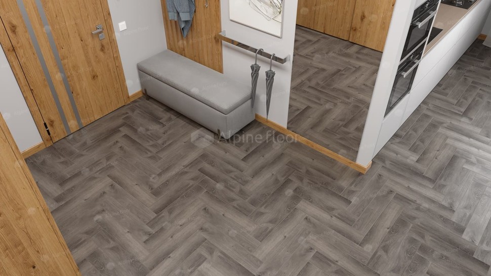 Виниловая плитка "Alpine Floor" Parquet LVT Дуб Мерга (590*118*2,5 мм) — купить в Комсомольске-на-Амуре