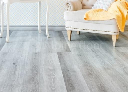 Кварцвиниловая плитка "Alpine Floor" Дуб Пепельный  (1219*184*2мм) — купить в Комсомольске-на-Амуре