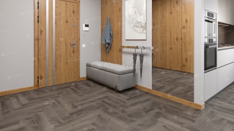 Виниловая плитка "Alpine Floor" Parquet LVT Дуб Мерга (590*118*2,5 мм) — купить в Комсомольске-на-Амуре