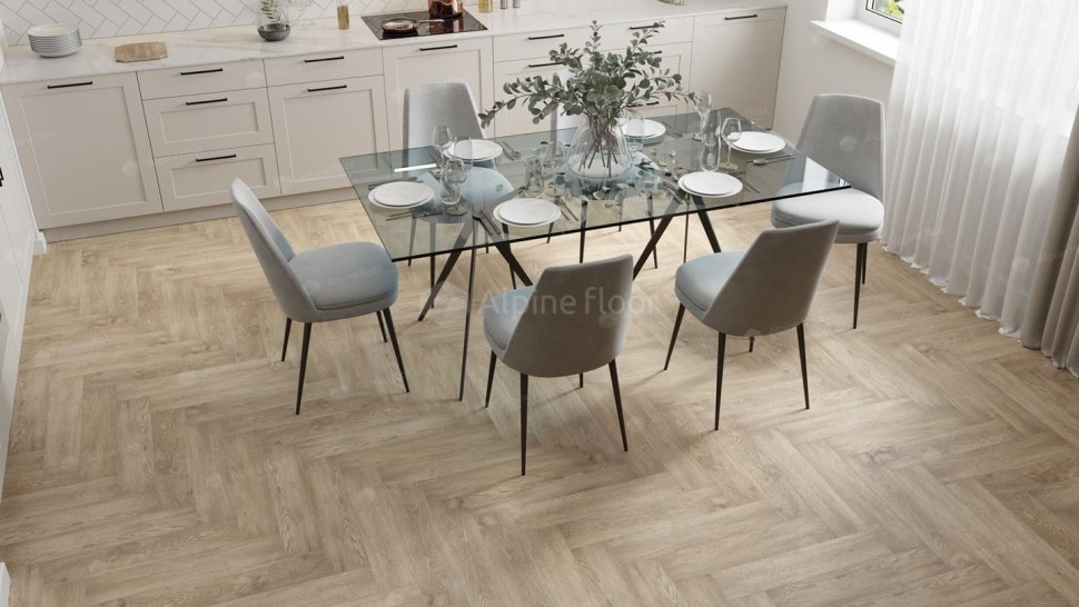 Виниловая плитка "Alpine Floor" Parquet LVT Дуб Ваниль Селект (590*118*2,5 мм) — купить в Комсомольске-на-Амуре