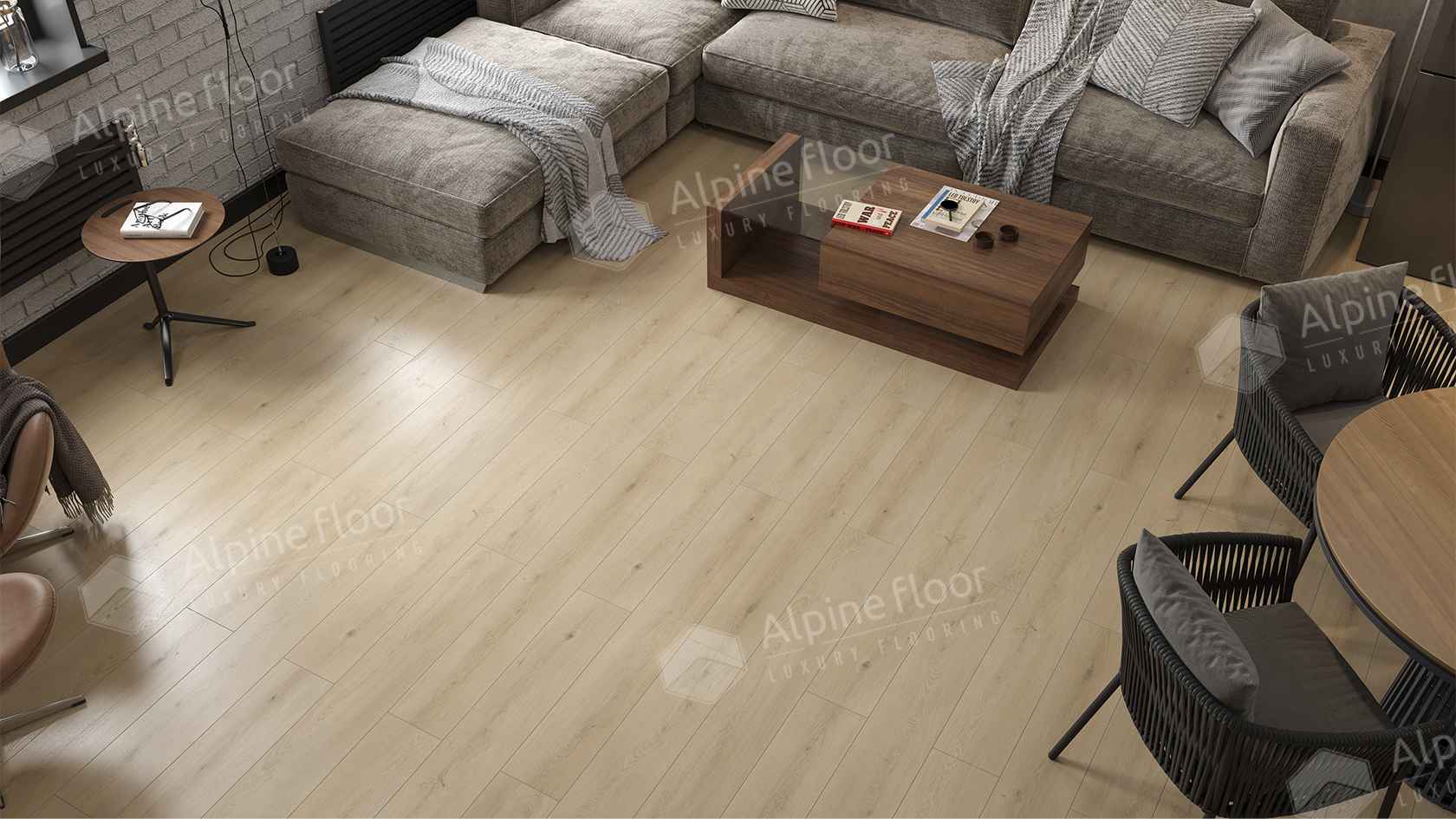 Кварцвиниловая плитка LVT "Alpine Floor" Кипарисовая (1219,2*184,15*2,5 мм) — купить в Комсомольске-на-Амуре