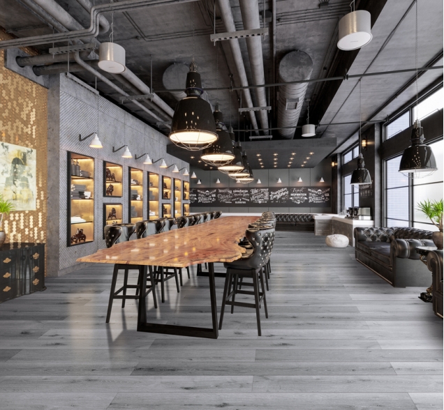 SPC ламинат "CronaFloor" Wood 4V Дуб Серый (1200*180*4 мм) — купить в Комсомольске-на-Амуре