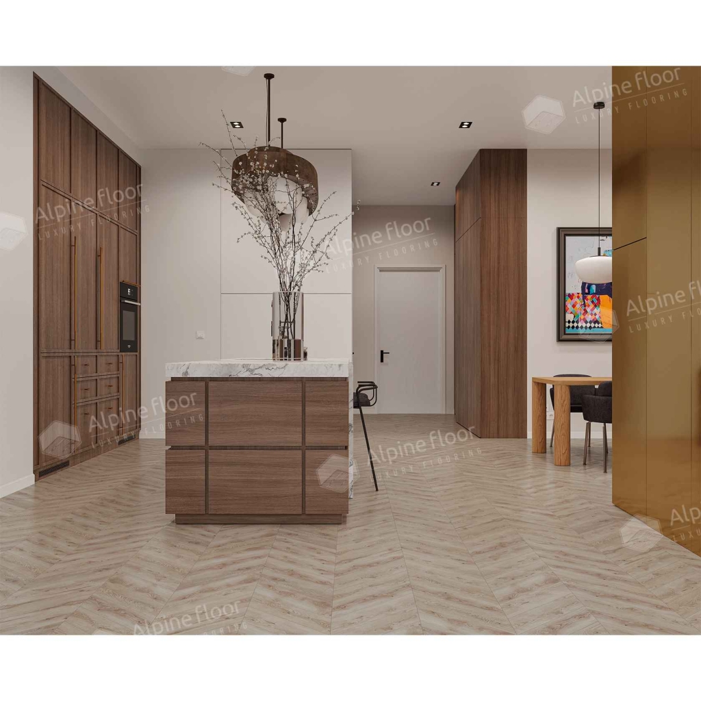 SPC ламинат "Alpine Floor" Гикори (600*127*5 мм) — купить в Комсомольске-на-Амуре