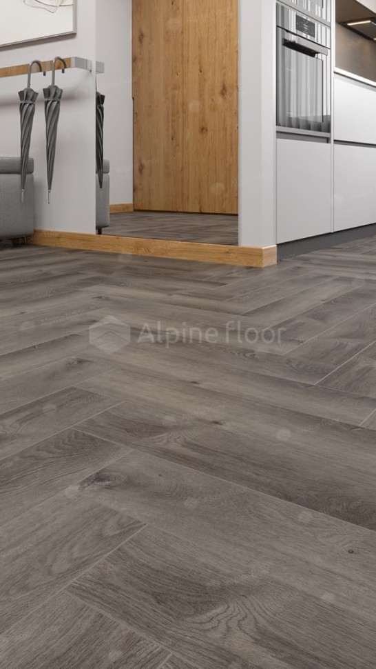 Виниловая плитка "Alpine Floor" Parquet LVT Дуб Мерга (590*118*2,5 мм) — купить в Комсомольске-на-Амуре