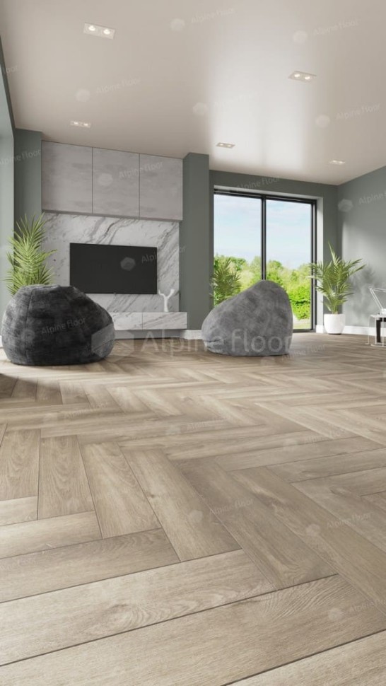 Виниловая плитка "Alpine Floor" Parquet LVT Дуб Натуральный Отбеленный (590*118*2,5 мм) — купить в Комсомольске-на-Амуре
