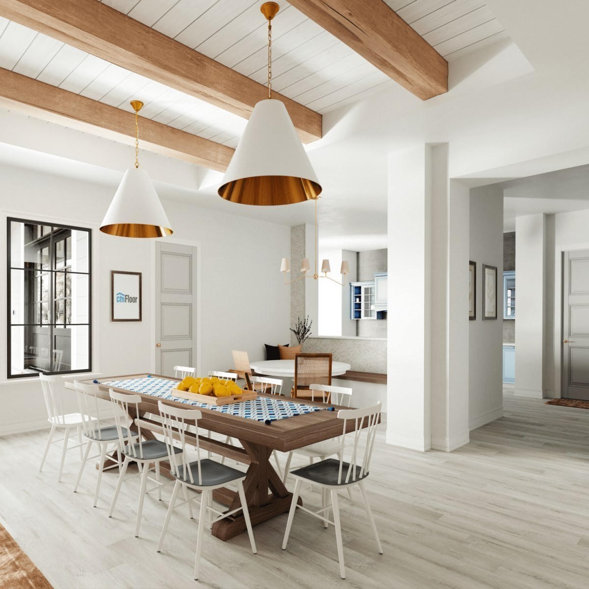 Виниловое напольное покрытие ScandiWood 05 Дуб Ледяной (180*1220*5 мм) — купить в Комсомольске-на-Амуре