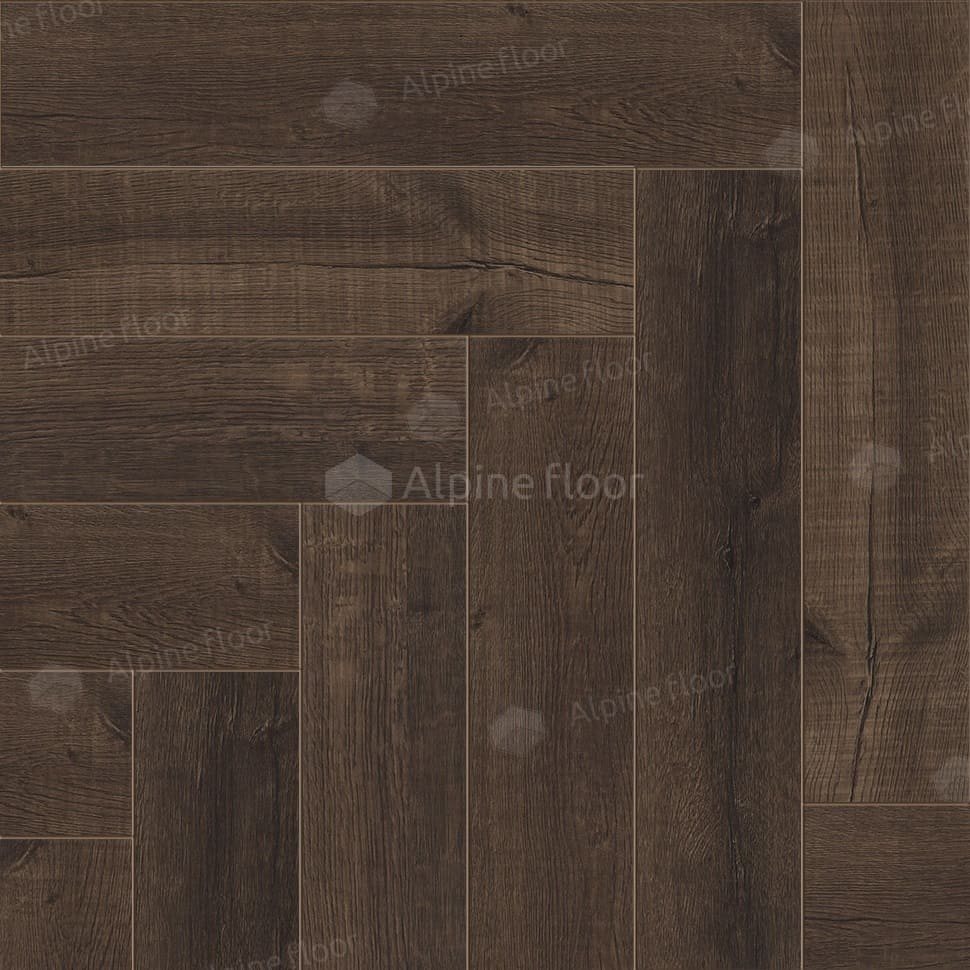 Виниловая плитка "Alpine Floor" Parquet LVT Дуб Альферац (590*118*2,5 мм) — купить в Комсомольске-на-Амуре