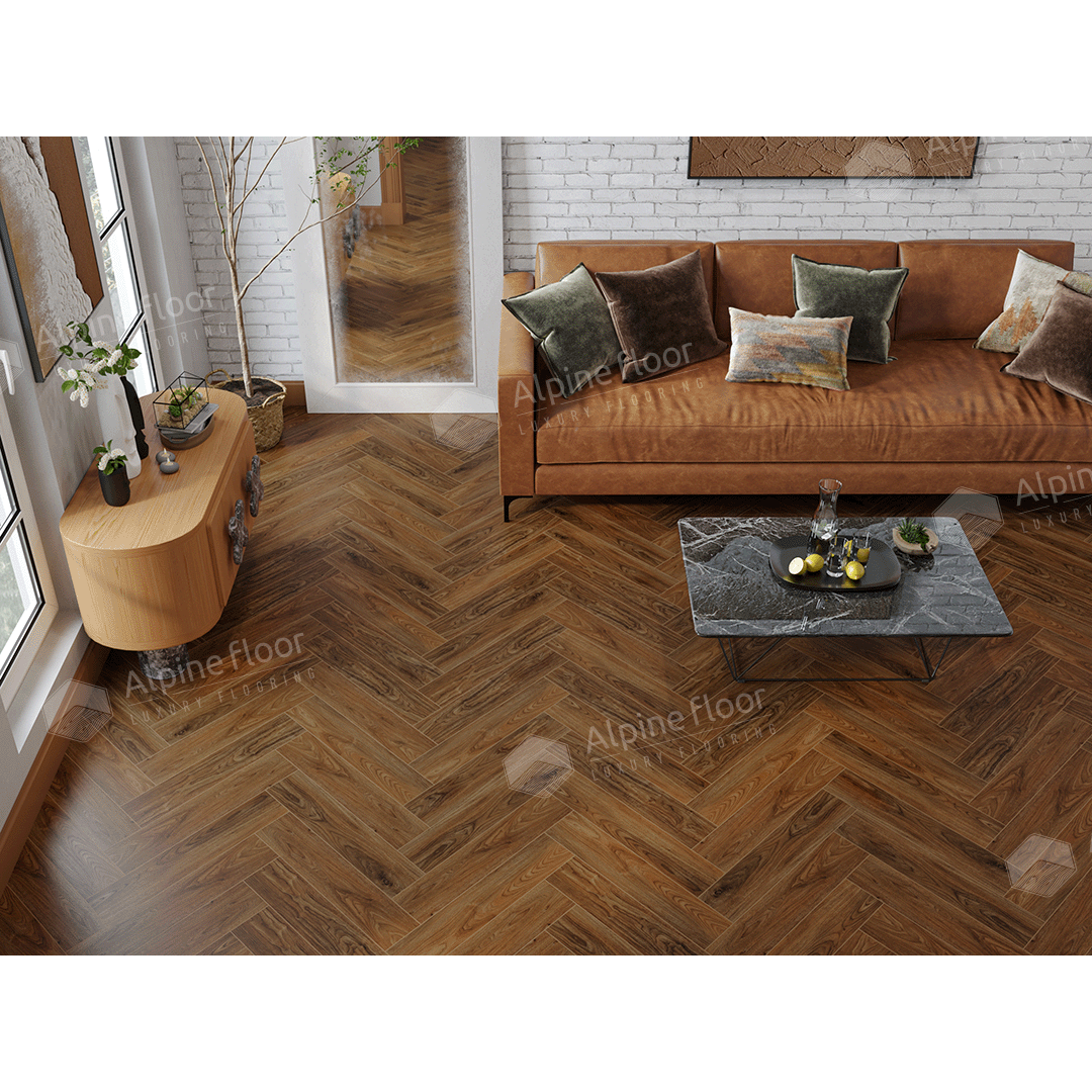 SPC ламинат "Alpine Floor" Орех Кенари (600*125*4 мм) — купить в Комсомольске-на-Амуре