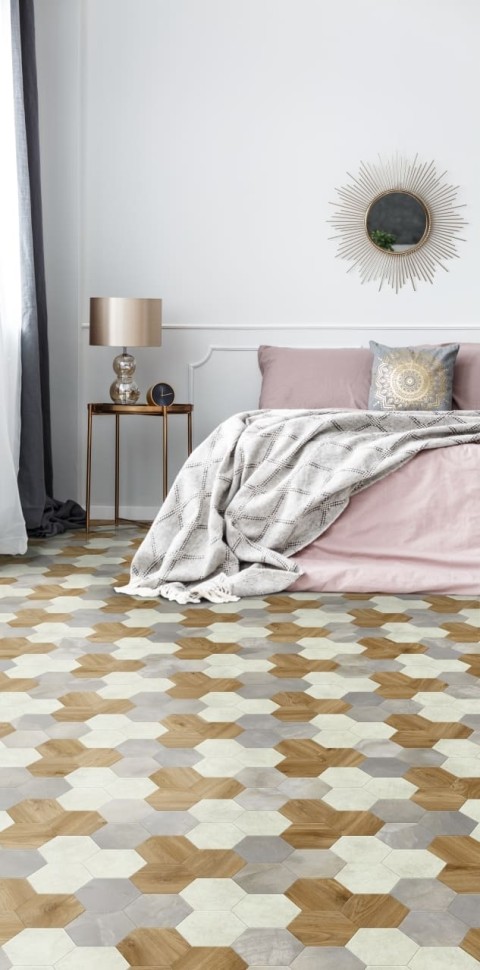 Виниловая плитка "Moduleo" Moods Hexagon 351 (226,32*196*2,5 мм) — купить в Комсомольске-на-Амуре