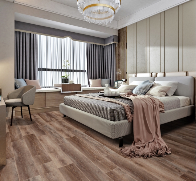 SPC ламинат "CronaFloor" Wood 4V Дуб Охрид (1200*180*4 мм) — купить в Комсомольске-на-Амуре