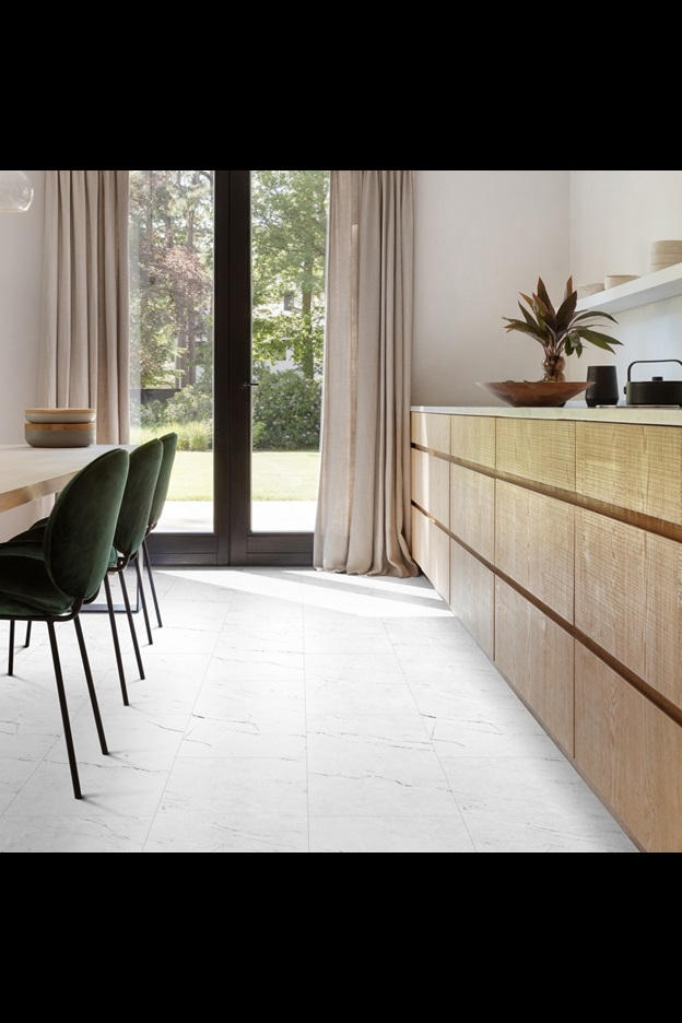 Замковая ПВХ плитка Carrara Marble 112 (610*303*5 мм) — купить в Комсомольске-на-Амуре