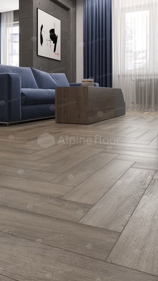 Виниловая плитка "Alpine Floor" Parquet LVT Дуб Исида (590*118*2,5 мм) — купить в Комсомольске-на-Амуре