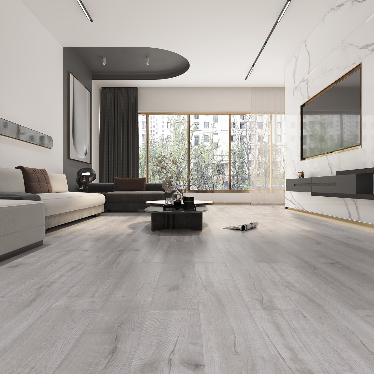 SPC ламинат "OneFloor" ЕСО 5050 (4V фаска) (1220*184*4 мм) — купить в Комсомольске-на-Амуре