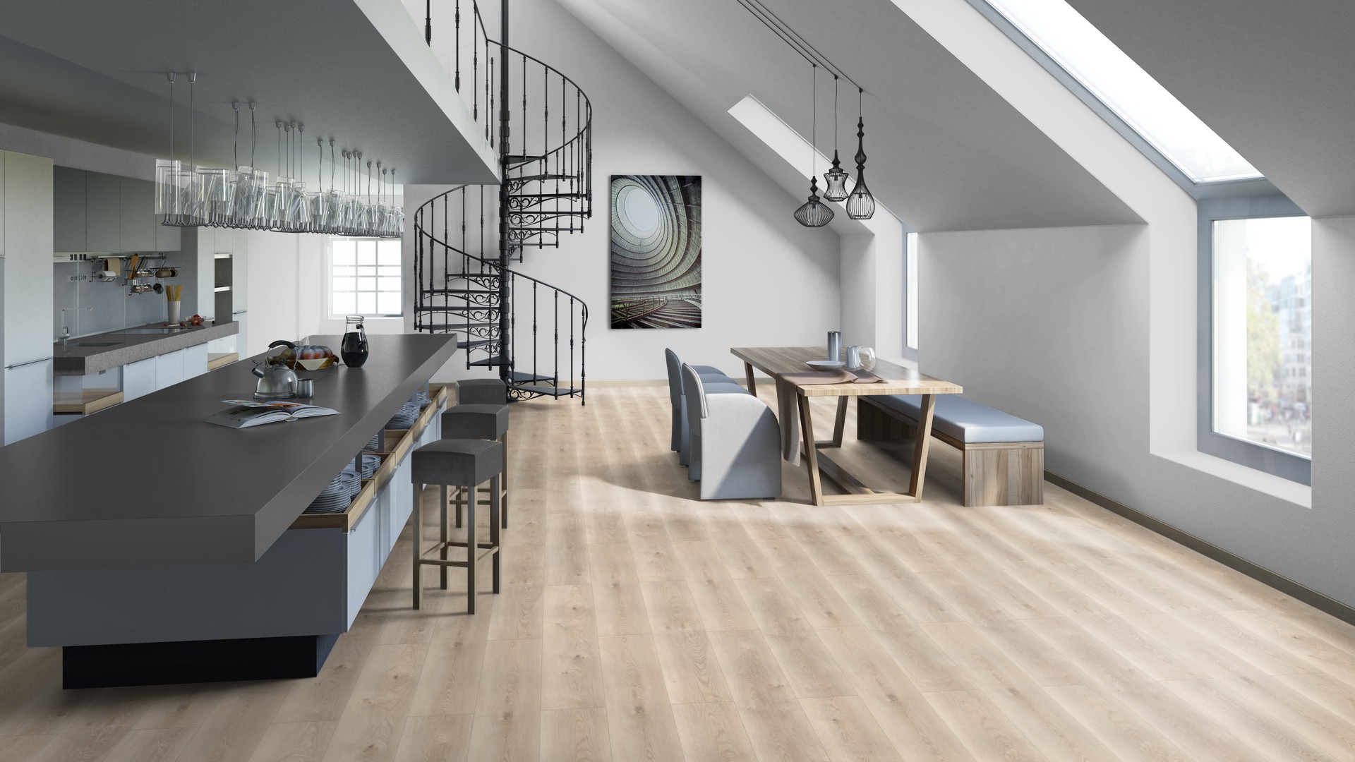 SPC ламинат "Tarkett" Deep House Sean (1400*225*4,6 мм) — купить в Комсомольске-на-Амуре