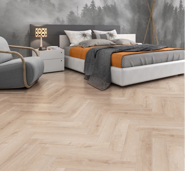 Виниловый ламинат SPC "Cronafloor" Herringbone Дуб Дижон (640*128*4,5 мм) — купить в Комсомольске-на-Амуре