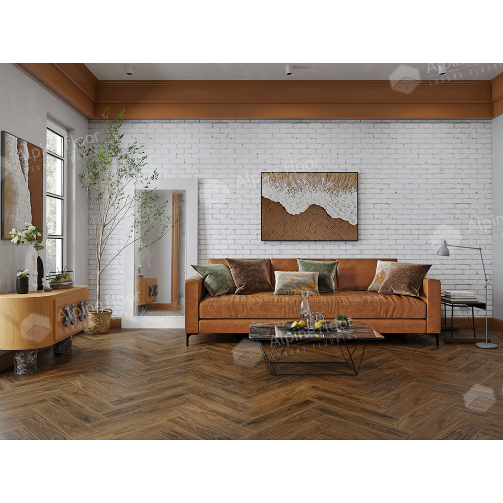 SPC ламинат "Alpine Floor" Орех Кенари (600*125*4 мм) — купить в Комсомольске-на-Амуре