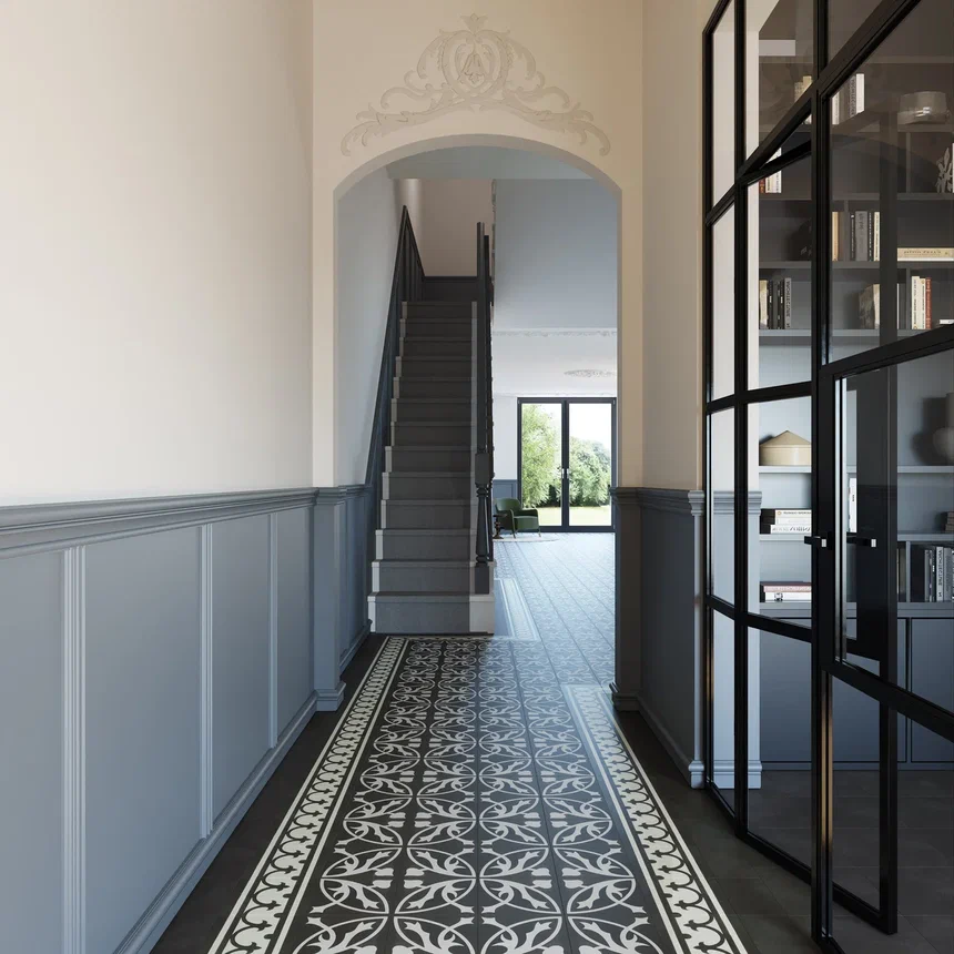 Кварцвиниловая плитка "Invictus" Victorian Deco Charcoal (229*229*2,5мм) — купить в Комсомольске-на-Амуре