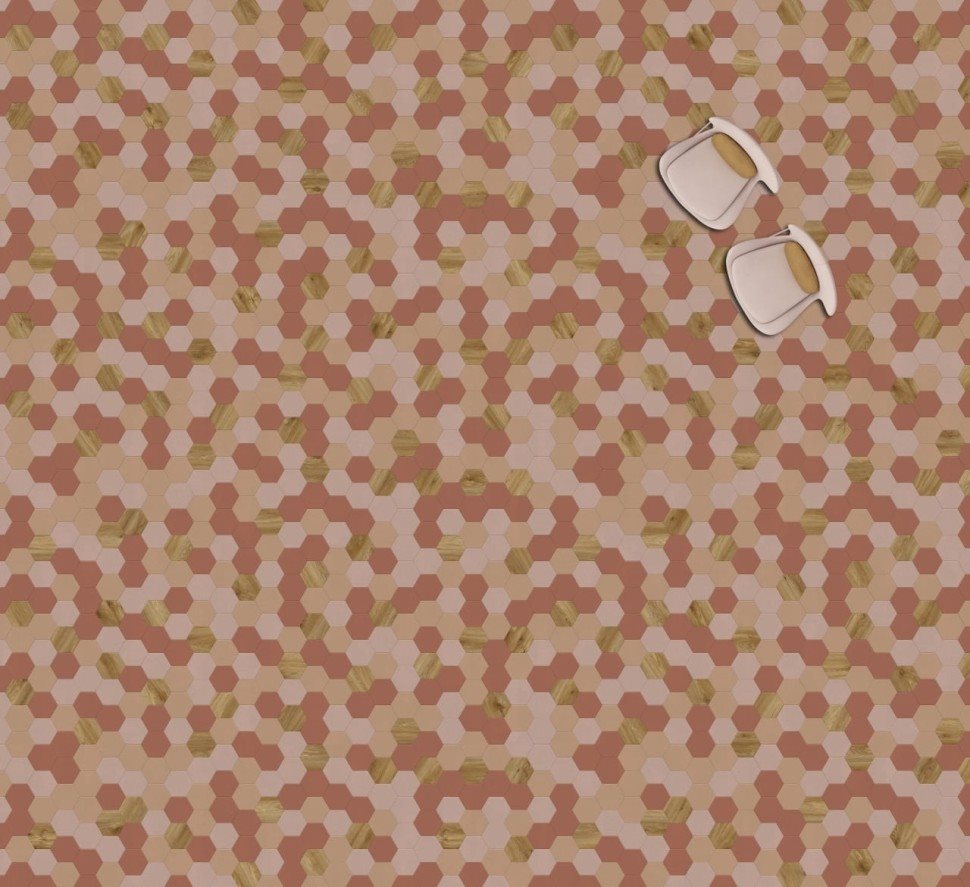 Виниловая плитка "Moduleo" Moods Hexagon 350 (226,32*196*2,5 мм) — купить в Комсомольске-на-Амуре