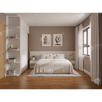 SPC ламинат "Alpine Floor" Орех Маррон Классик (1220*183*4 мм) — фото и характеристики